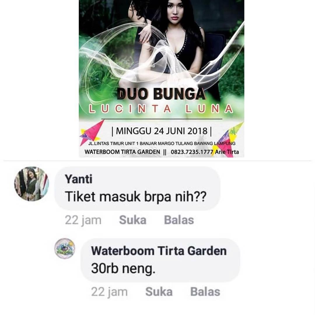 Harga Tiket Masuk di Konser Lucinta Luna