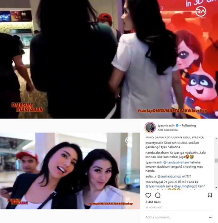 Tyas Mirasih dan Ayu Ting Ting
