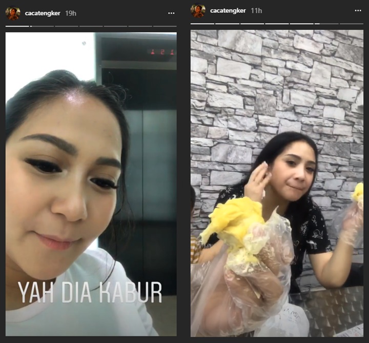 Marsha Tengker dan Nagita Slavina