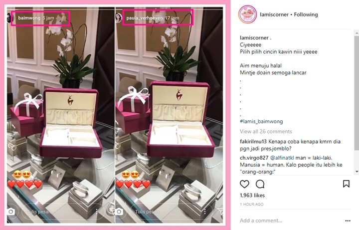 Jelang Lamaran, Baim Wong-Paula Verhoeven Kompak Pamer Beli Cincin