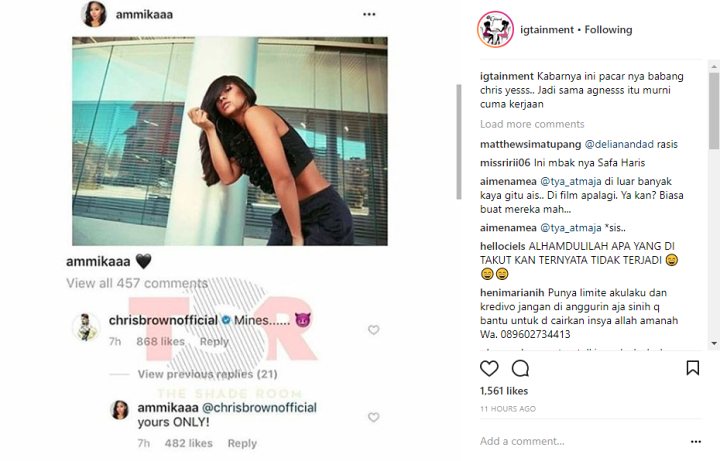 Komentar Chris Brown