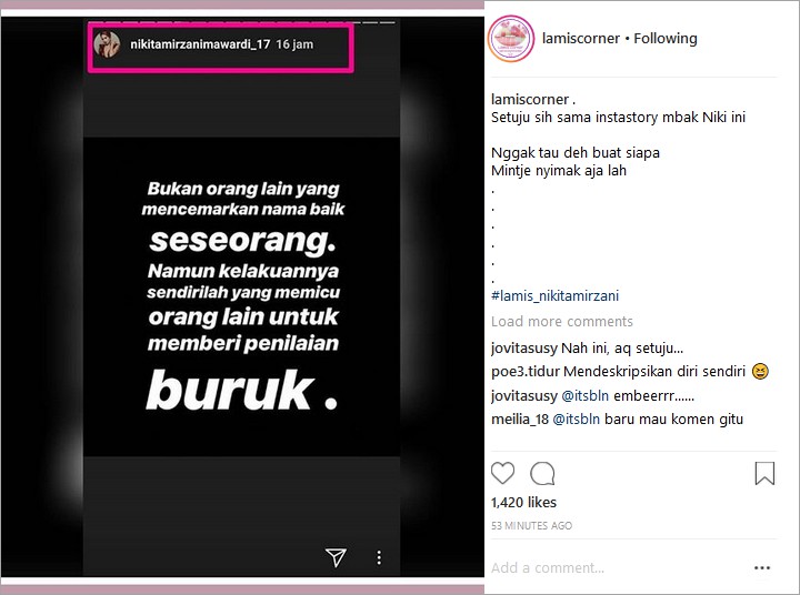 Nikita Mirzani Tulis Pesan Bijak Soal Penilaian Buruk Seseorang, Netter: Buat Dirinya Sendiri