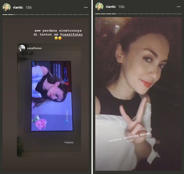 Aktingnya di \'Cinta yang Hilang\' Perdana Ditonton Suami, Rianti Cartwright Bahagia