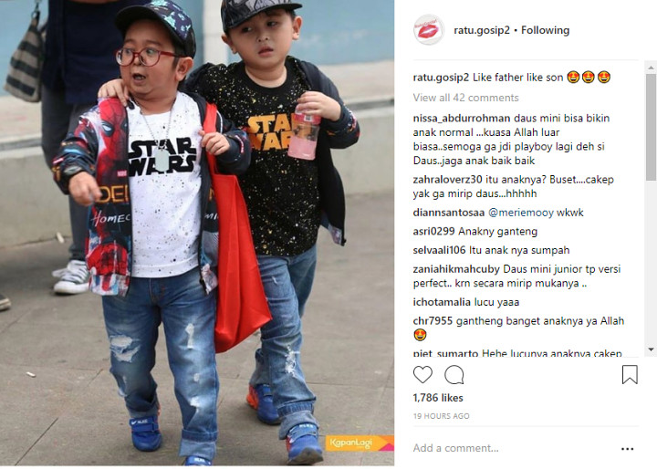 Daus Mini Kembaran Baju dengan Anak