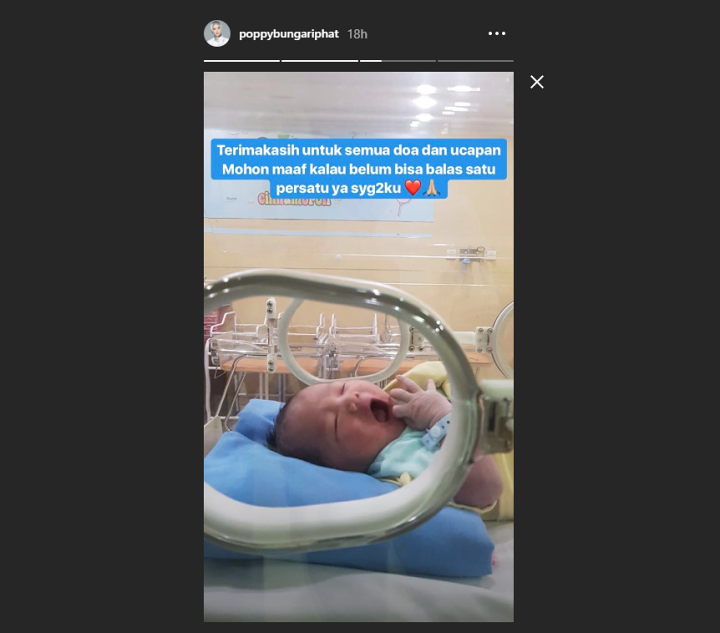 Potret Anak Kedua Poppy Bunga