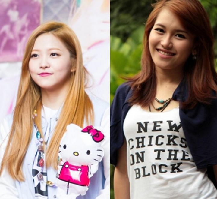 6. Ayu Ting Ting vs Yeri Red Velvet