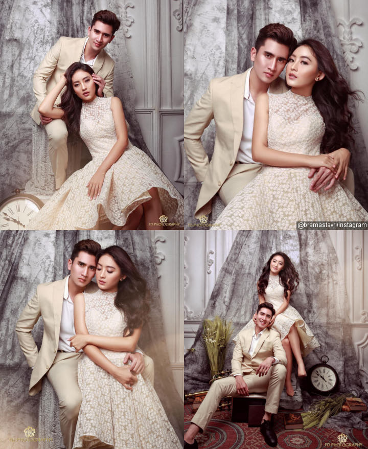 Pemotretan Bak Prewedding Wilona dan Verrell