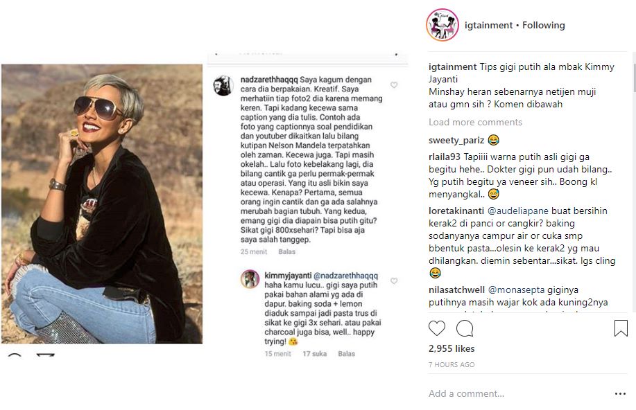 Gigi Kelewat Putih dan Disindir Lakukan Permak, Kimmy Jayanti Beri Jawaban Menohok