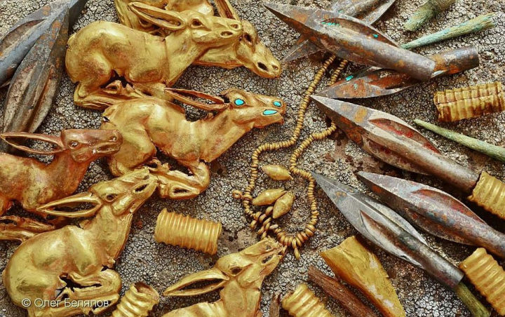 3000 Perhiasan Emas Berusia 2800 Tahun Ditemukan, Ungkap Peradaban Suku Saka 