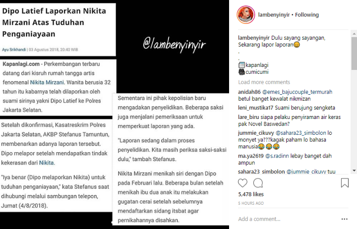 Nikita Mirzani Dilaporkan Dipo Latief