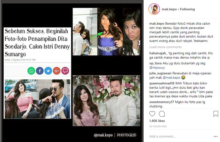 Foto Lawas Dita Soedarjo