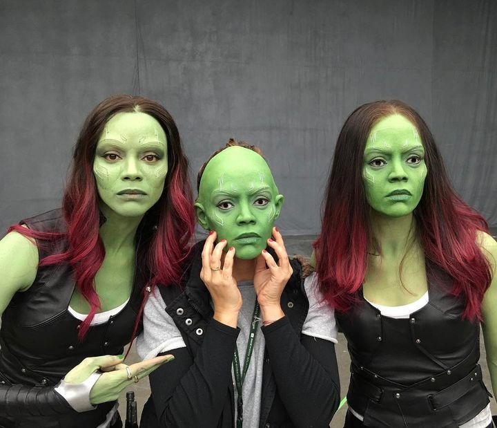 Zoe Saldana dan Pemeran Pengganti Gamora