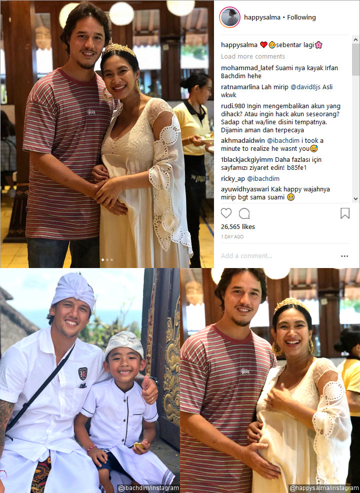 Happy Salma Unggah Foto Baby Shower, Suami Mirip Irfan Bachdim Jadi Sorotan