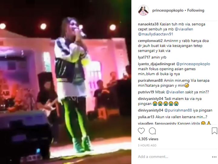 Reaksi Fans Soal Via Vallen Sakit