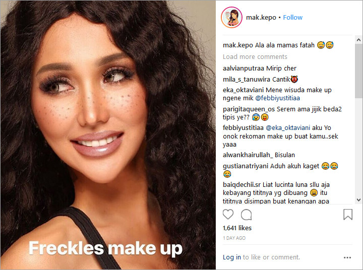 Pakai Make Up Freckles Dibilang Seram, Lucinta Luna Bikin Netter Ingat Sosok Ini