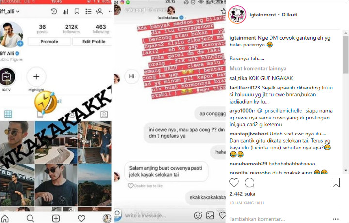 Kepergok Kirim DM ke Adik Miller Khan, Lucinta Luna Dapat Balasan \'Memalukan\'