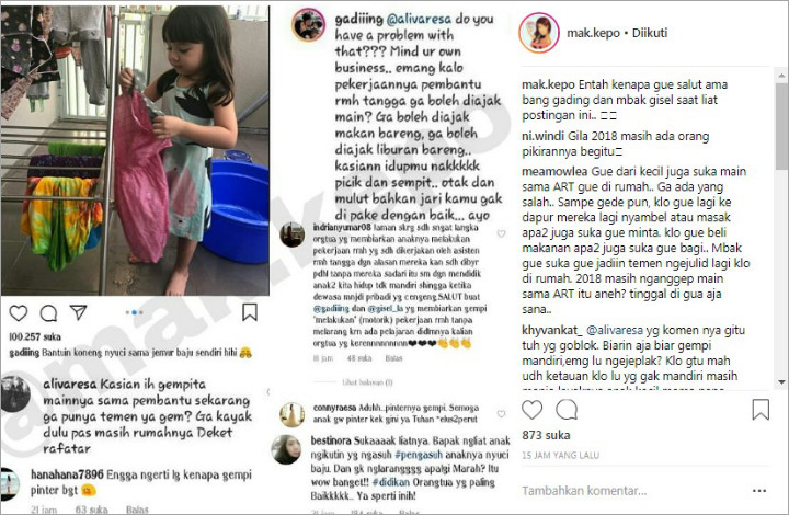 Gempita Diejek Karena Main Bareng Asisten Rumah Tangga, Gading Marten Murka
