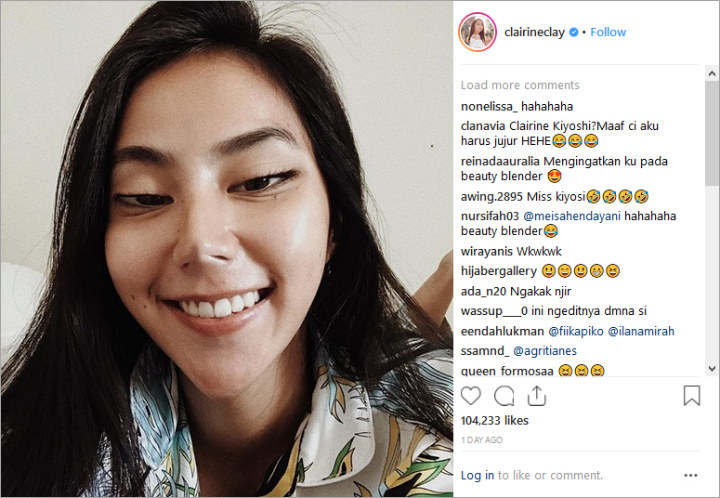 Diduga Tiru Wajah Roy Kiyoshi, Selebgram Clairine Christabel Bikin Rekan Artis Geger