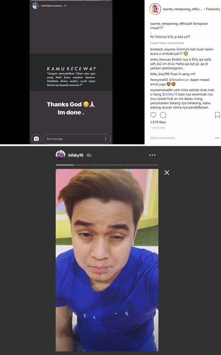 Mata Billy Syahputra Sembab
