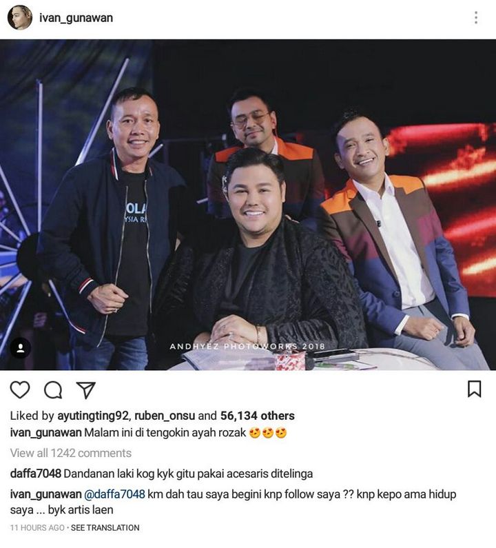 Ivan Gunawan Dicibir