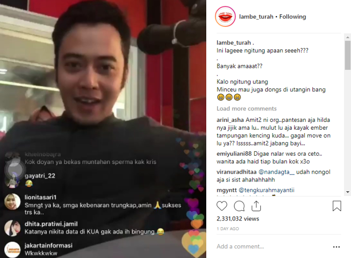 Kriss Hatta Beber Soal Intim dengan Hilda