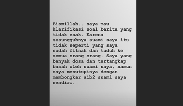Pengakuan Kamilia Yasmin