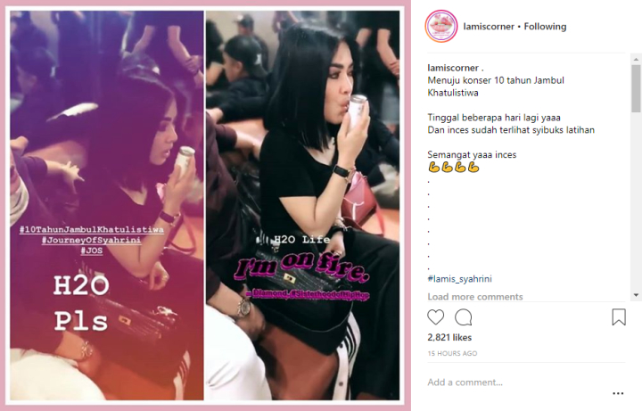 Gara-Gara Tulis Butuh H2O saat Persiapkan Konser, Syahrini Tuai Sindiran Warganet