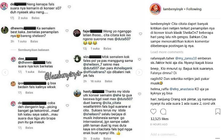 Suara Cita Citata Dikritik