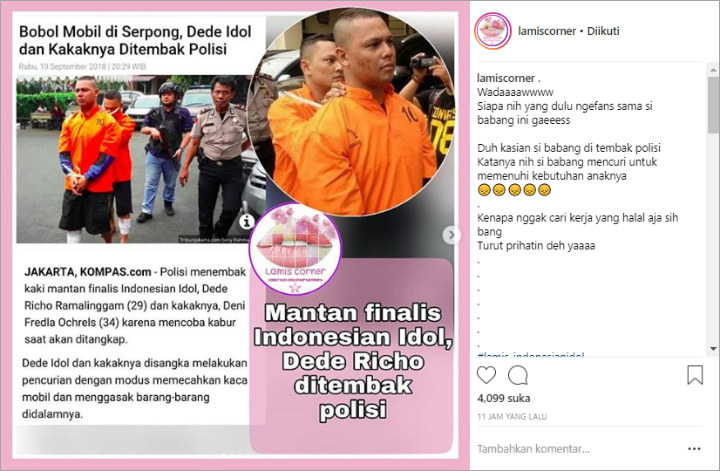 Dede Richo \'Indonesian Idol\' Bobol Mobil Demi Biaya Pesantren Anak, Netter Ngaku Miris