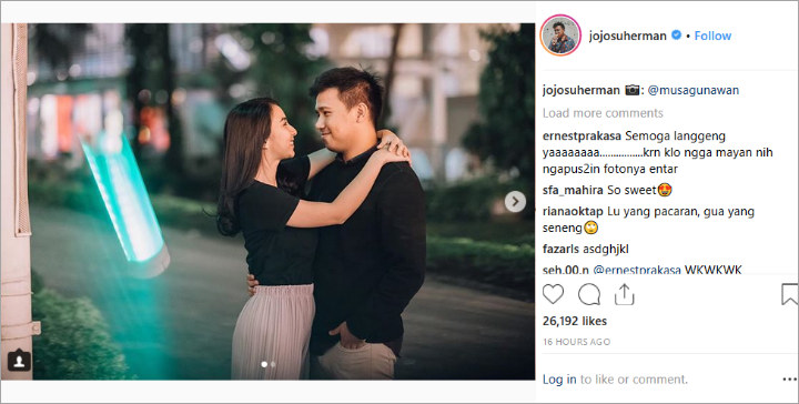 Joshua Suherman Disindir Ernest Prakasa
