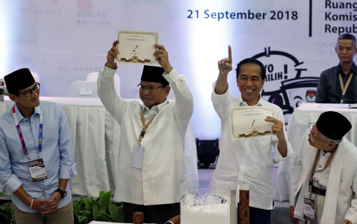 Jokowi dan Prabowo 'Perang' Tagar Hingga Sepakat Tambah Angka '0' Usai Penentuan Nomor Urut Pilpres