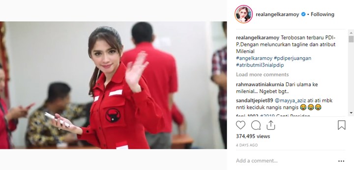 Angel Karamoy Berpolitik