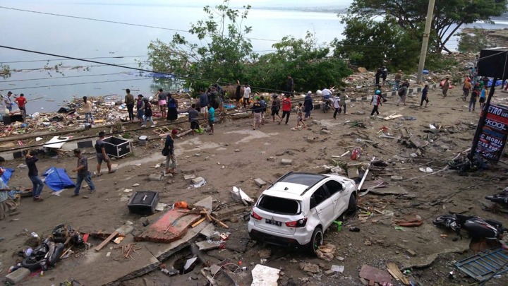 Kondisi Pesisir Donggala Setelah Tsunami