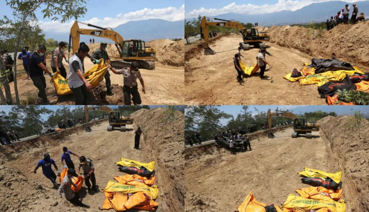 Pemakaman Masal Korban Gempa-Tsunami Donggala-Palu
