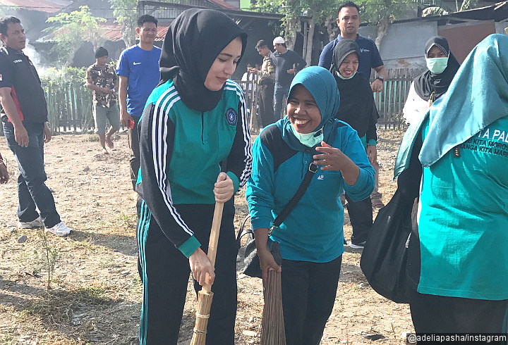 Tak Cuma Pasha, Adelia Wilhelmina Juga Terus Mengabdi Untuk Rakyat Palu