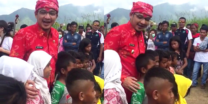 Dampingi Anak-Anak Palu Bertemu Kelompok Musik Asal Spanyol di Kawasan Wisata