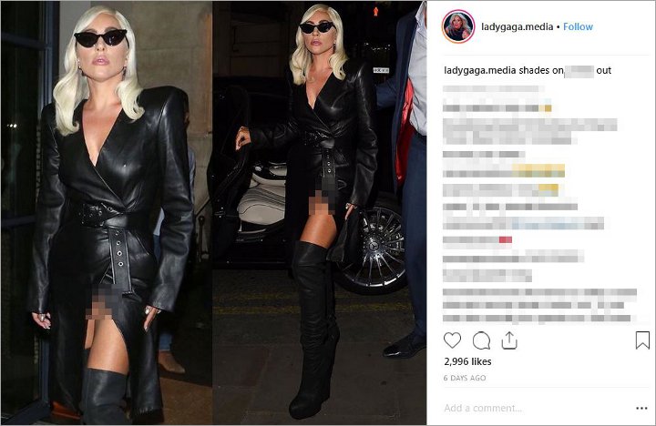 Lady Gaga malfungsi pakaian