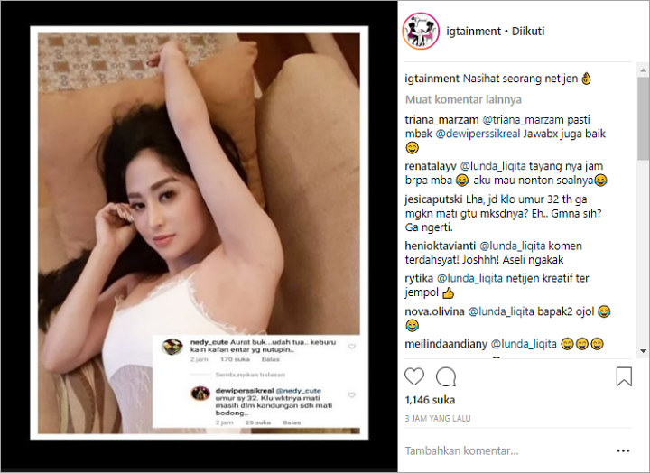 Ditegur Soal Aurat dan Maut Usai Pamer Foto Seksi, Jawaban \'Galak\' Dewi Persik Jadi Sorotan