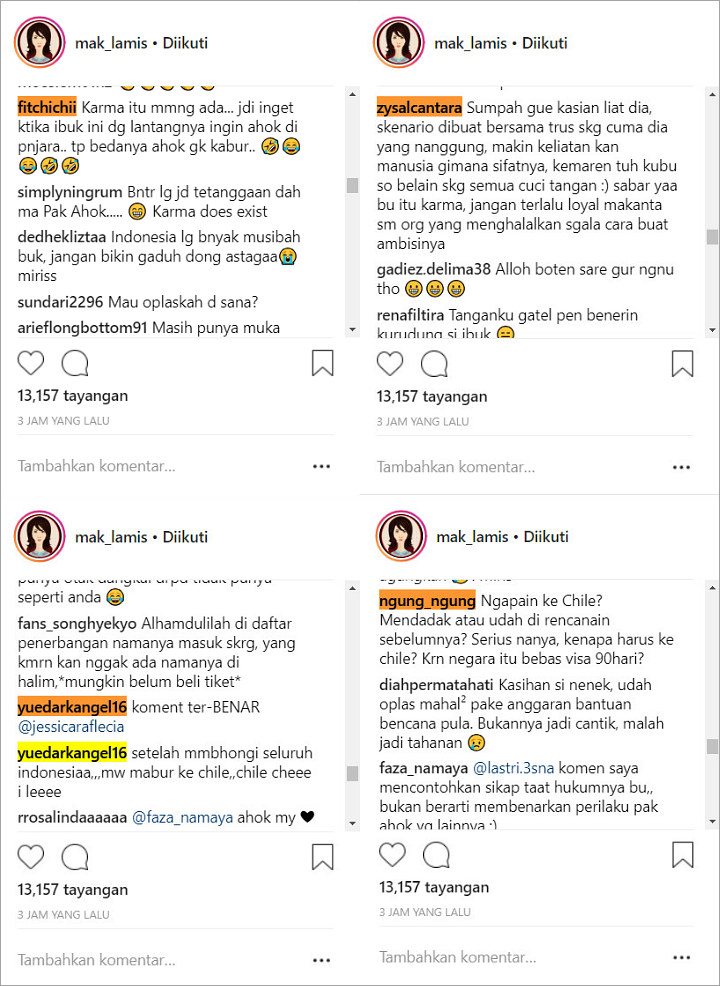 Reaksi Netter Soal Ratna Sarumpaet