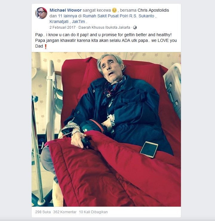 Kondisi Rudy Wowor Sebelum Meninggal Bikin Nangis