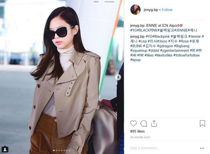 Celana Jennie Black Pink Disorot