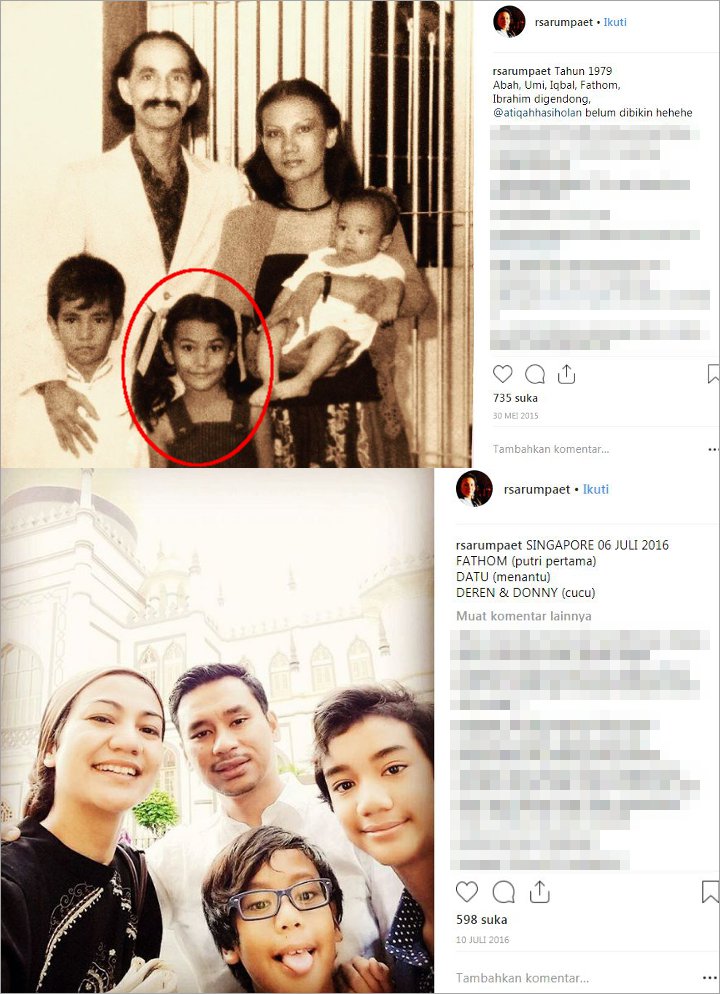 Fathom Saulina dan keluarga