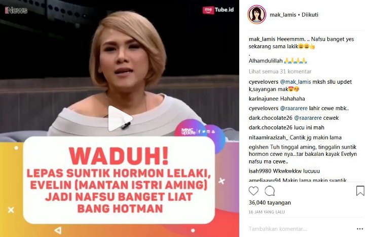 Evelin Nada Anjani Jadi Nafsu Lihat Hotman