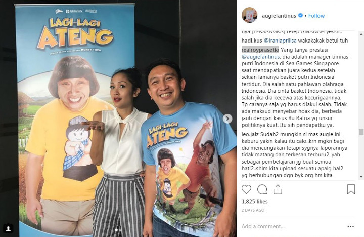 Dibully Tiru Ratna Sarumpaet, Netter Bongkar Prestasi Augie Harumkan Nama Indonesia