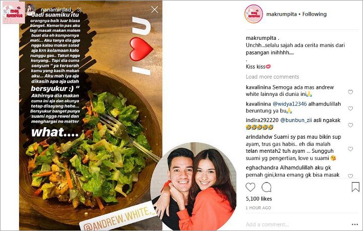 Kembali Cerita Kebaikan Hati Andrew White di Sosmed, Nana Mirdad Diingatkan Netter Bahaya Pelakor