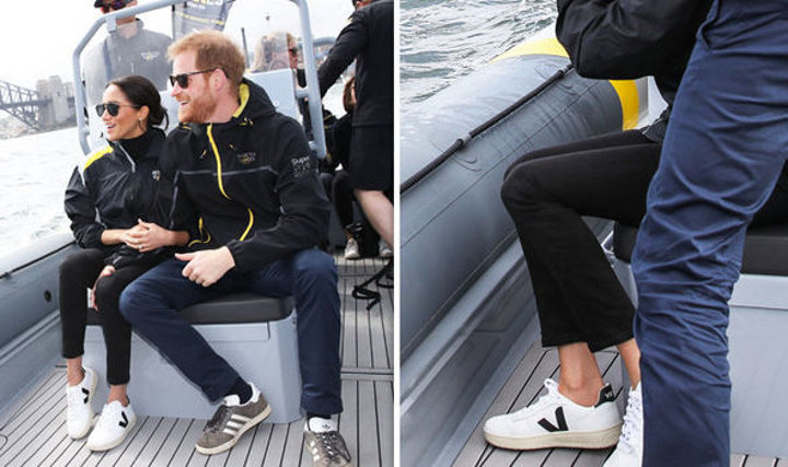 Meghan gunakan sepatu daur ulang