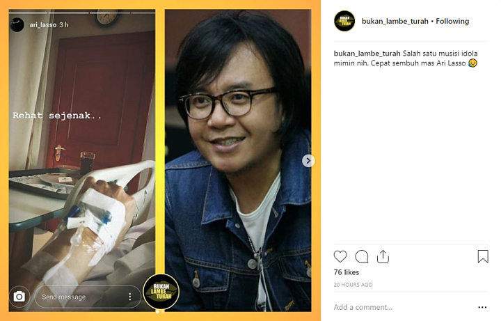Ari Lasso Dilarikan Ke Rumah Sakit