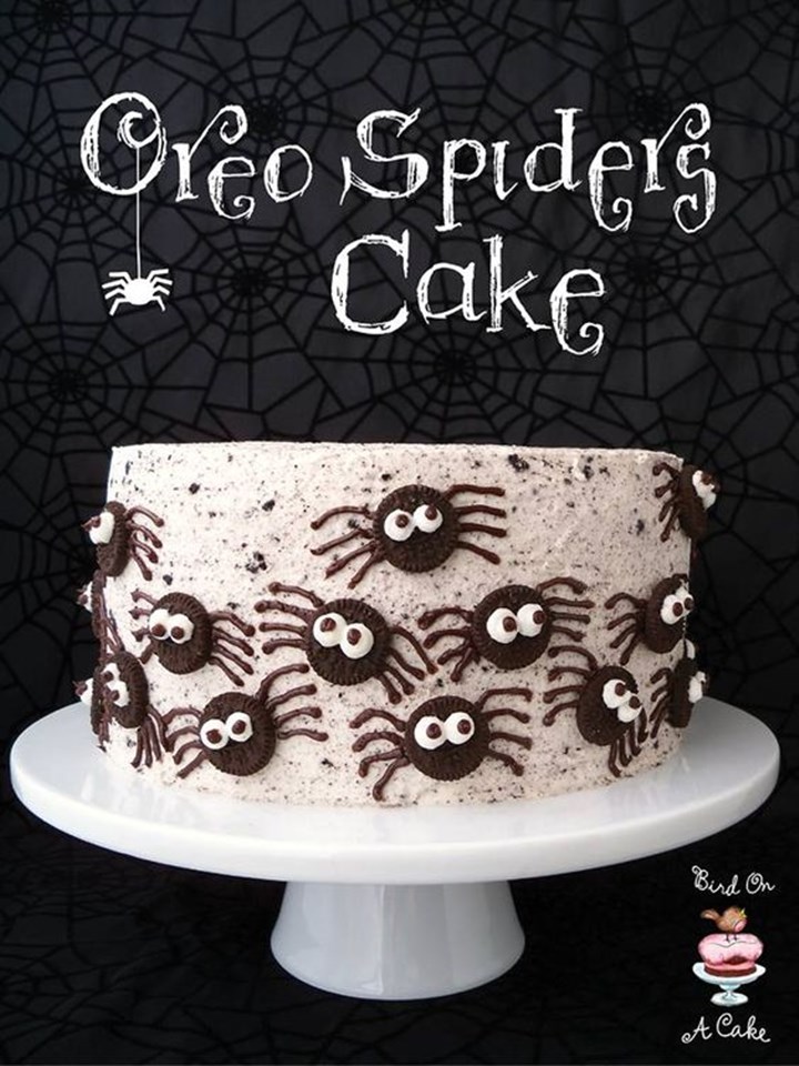 Kreasi Kue Laba-Laba Seram dengan Oreo