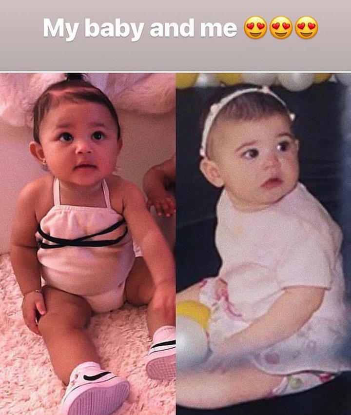 Kemiripan Stormi dan Kylie