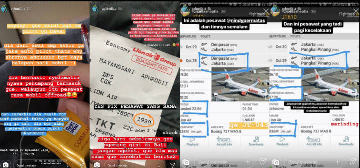 cerita penumpang sebelumnya lion air JT 610